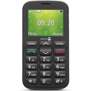Doro 1380, black - Cellular phone DORO1380BLACK