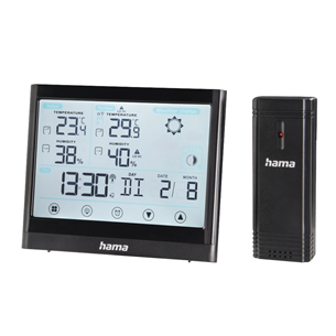 Hama Full Touch, black - Weather station 00186421