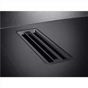 AEG 6000 Bridge, platums 80 cm, melna - Iebūvējama indukcijas plīts virsma ar tvaika nosūcēju