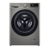 LG, Slim Steam, 8.5 kg / 5 kg, dziļums 47.5 cm, 1200 apgr/min., sudraba - Veļas mazgājamā mašīna ar žāvētāju