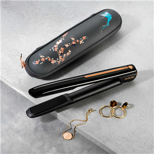 BaByliss, 160-200 °C, melna/vara - Bezvadu matu taisnotājs