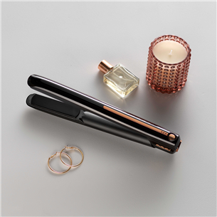 BaByliss, 160-200 °C, melna/vara - Bezvadu matu taisnotājs
