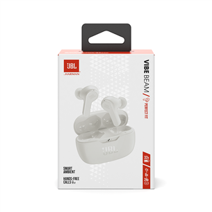JBL Wave Beam, balta - Bezvadu austiņas
