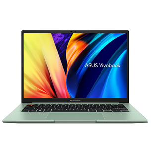 Asus Vivobook S 14 OLED, 14'', Ryzen 5, 8 GB, 512 GB, W11H, gaiši zaļa - Portatīvais dators