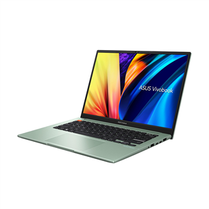 Asus Vivobook S 14", 2.8K, OLED, Ryzen 5, 8 ГБ, 512 ГБ, W11H, светло-зеленый - Ноутбук