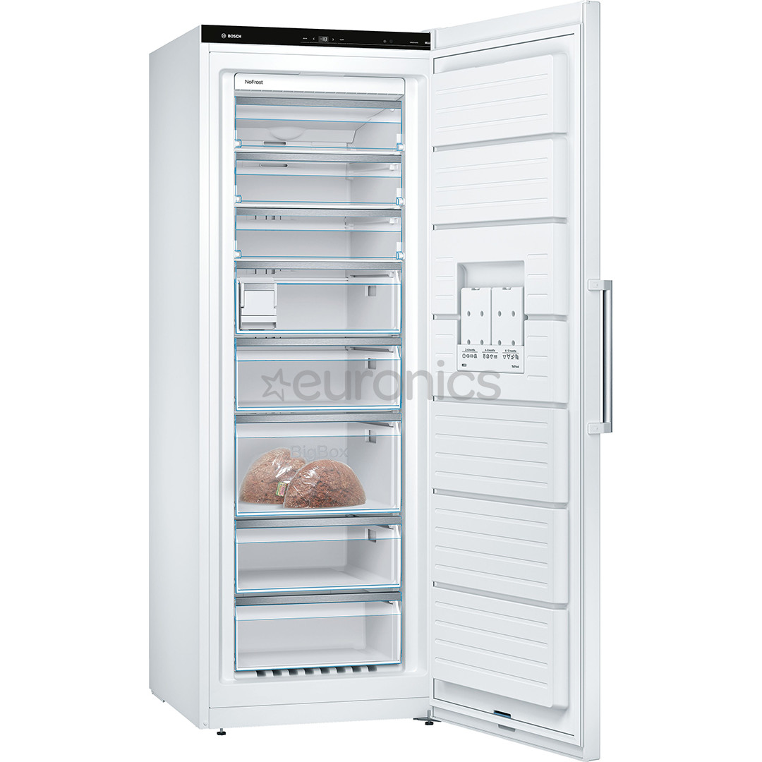 Bosch Series 6, 366 л, высота 191 см, белый - Морозильник