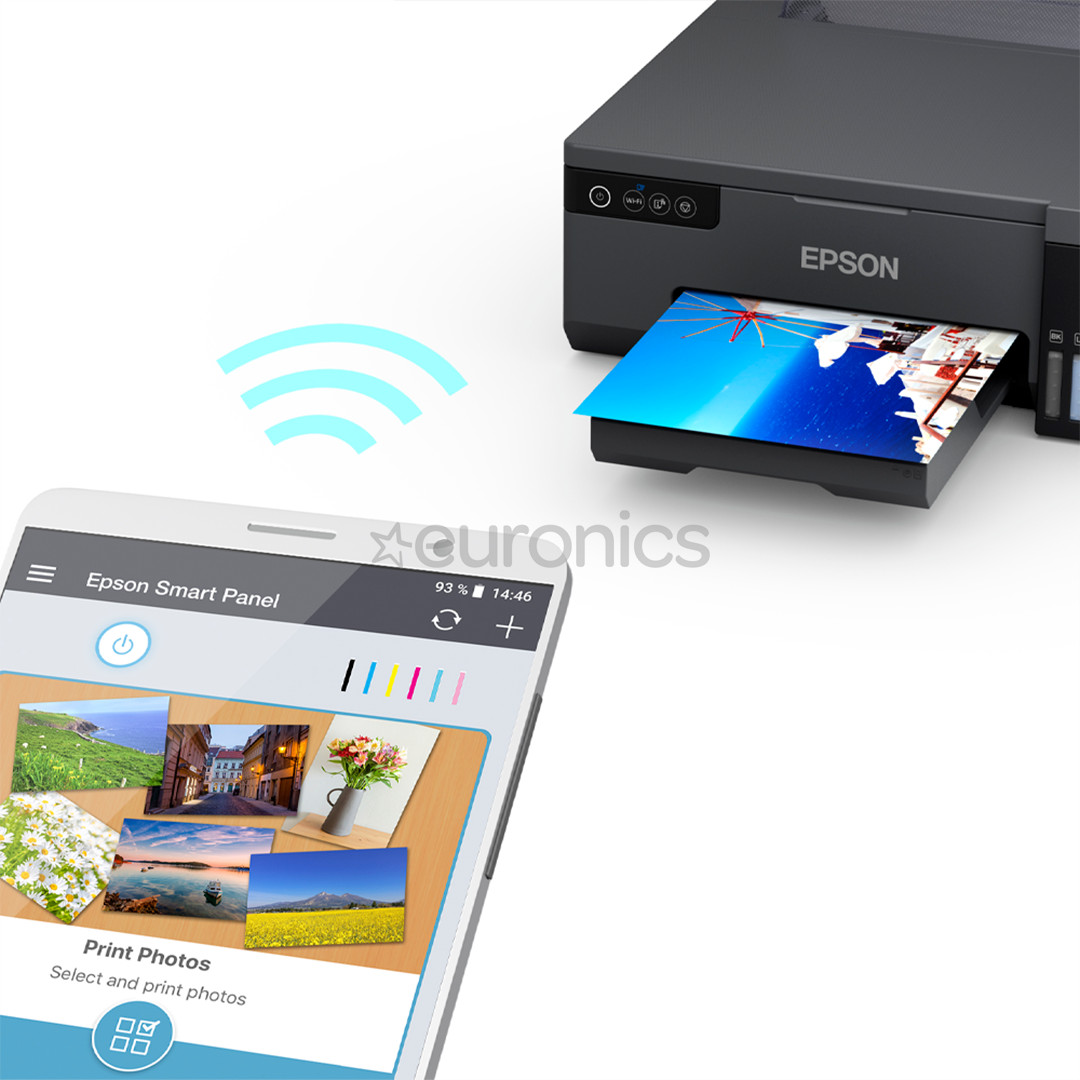 Epson EcoTank L8050, WiFi, LAN, black - Inkjet Printer/Photo Printer