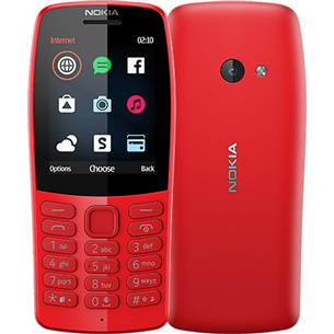 Nokia 210, sarkana - Mobilais telefons 16OTRR01A02
