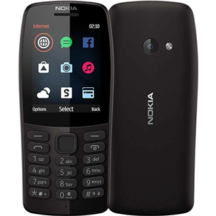 Nokia 210, melna - Mobilais telefons 16OTRB01A05