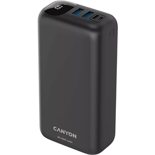 Canyon PB-301, 30 000 mAh, USB-A, USB-C, black - Powerbank