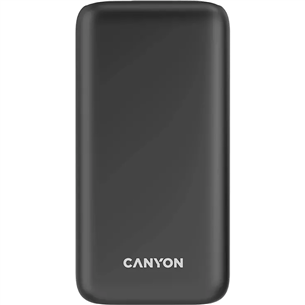 Canyon PB-301, 30 000 mAh, USB-A, USB-C, melna - Portatīvais barošanas avots