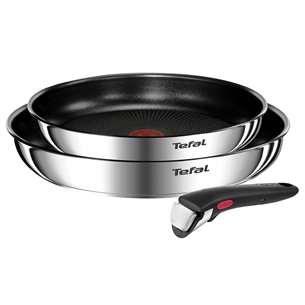 Tefal Ingenio Emotion, nerūsējošā tērauda - Pannu komplekts + rokturis L897S374