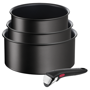 Tefal Ingenio Unlimited, black - 3-piece Saucepans set + handle