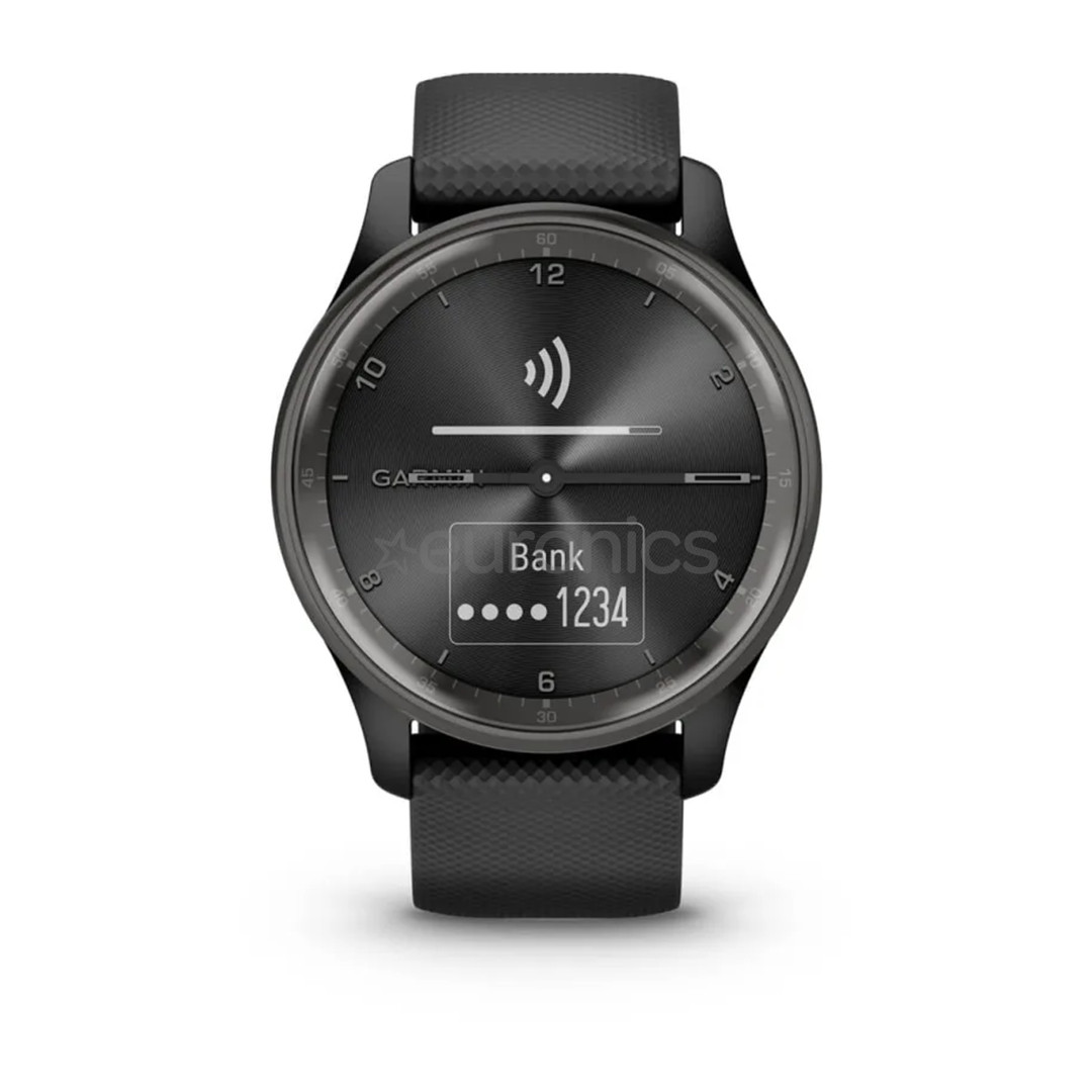 Garmin Vivomove Trend, черный - Спортивные смарт-часы