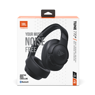 JBL Tune 770NC, adaptive noise cancelling, black - Wireless over-ear headphones