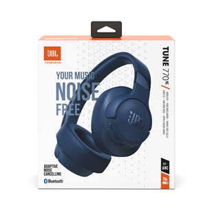 JBL Tune 770NC, adaptive noise cancelling, blue - Wireless over-ear  headphones, JBLT770NCBLU