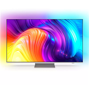 Philips The One PUS8857, 50", 4K UHD, LED LCD, центральная подставка, серебристый - Телевизор 50PUS8857/12