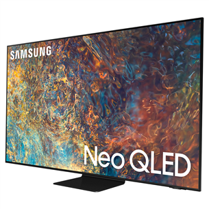 Samsung QN90A, 98'', 4K UHD, Neo QLED, центральная подставка, черный - Телевизор