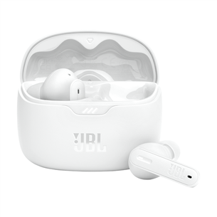 JBL Tune Beam, active noise cancelling, white - True Wireless Earbuds