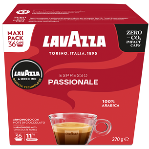 Lavazza A Modo Mio Passionale, 36 porcijas - Kafijas kapsulas