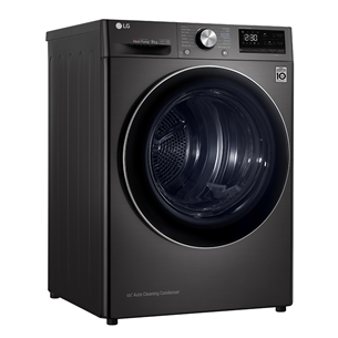 LG, 9 kg, depth 66 cm, black - Clothes Dryer