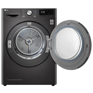 LG, 9 kg, depth 66 cm, black - Clothes Dryer