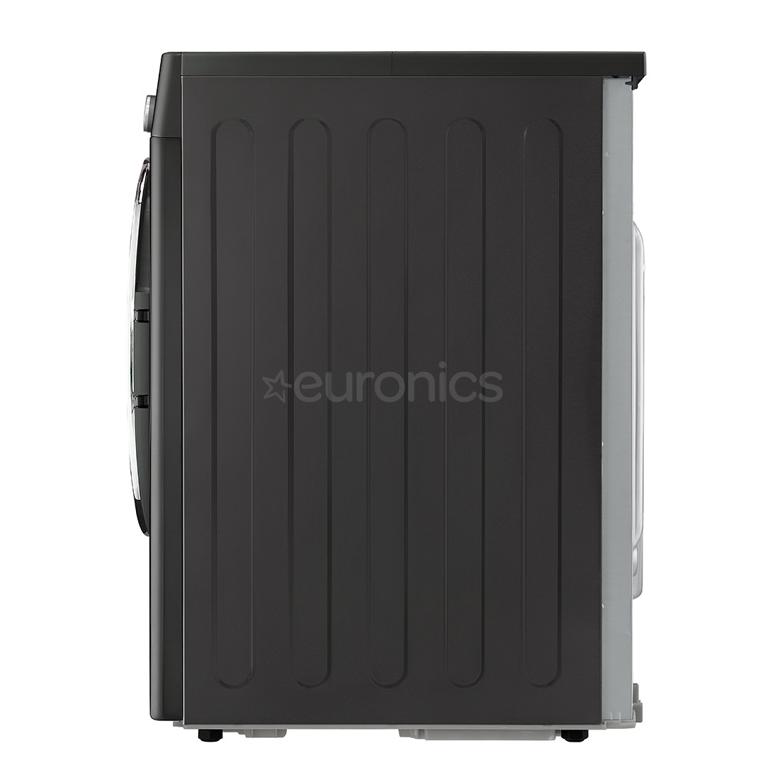 LG, 9 kg, dziļums 66 cm, melna - Veļas žāvētājs