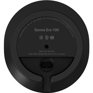 Sonos Era 100, melna - Viedais skaļrunis
