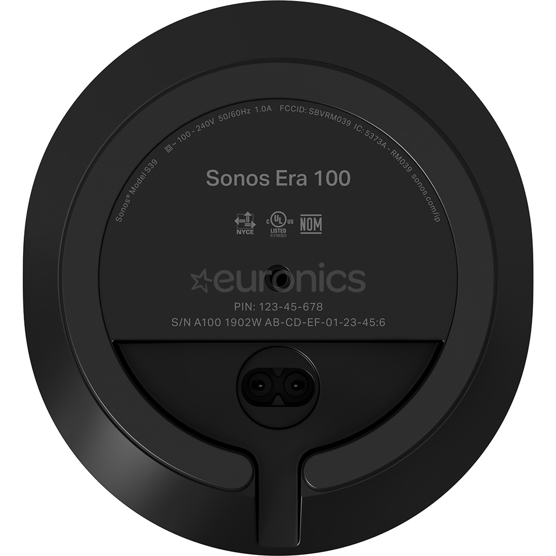Sonos Era 100, melna - Viedais skaļrunis