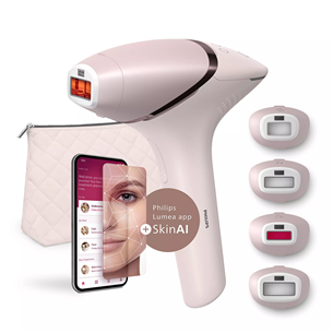 Philips Lumea IPL 9900, SenseIQ, pink - IPL hair removal device BRI976/00