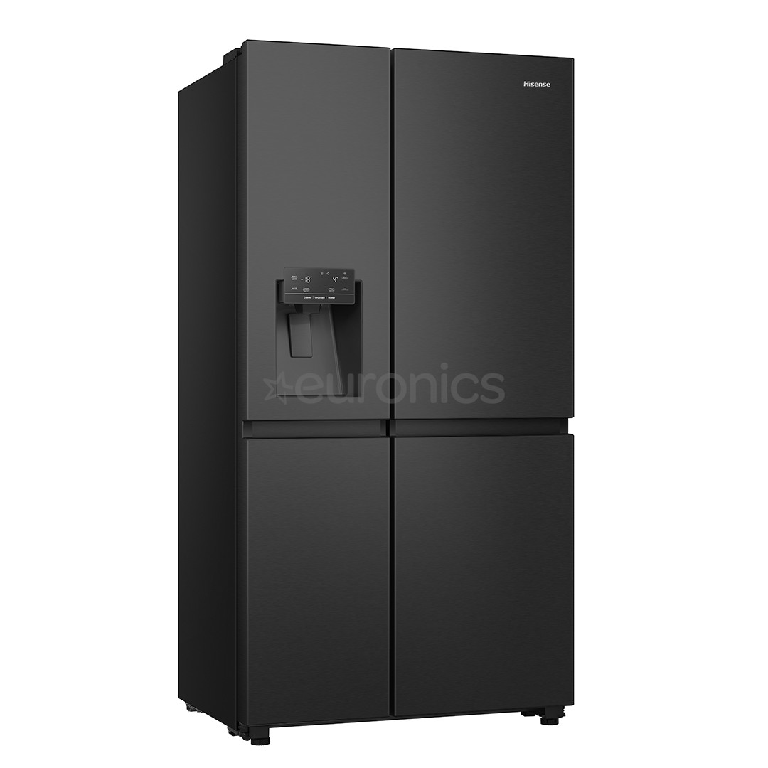 Hisense, No Frost, Water & Ice dispenser, 632 L, 179 cm, melna - SBS ledusskapis
