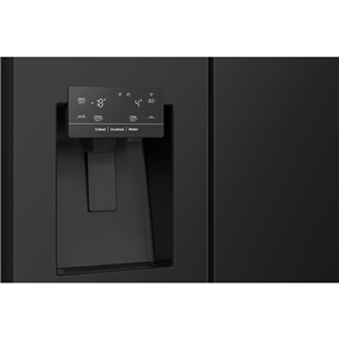 Hisense, No Frost, Water & Ice dispenser, 632 L, 179 cm, melna - SBS ledusskapis
