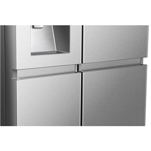 Hisense, No Frost, Water & Ice dispenser, 632 L, 179 cm, nerūsējošā tērauda - SBS ledusskapis