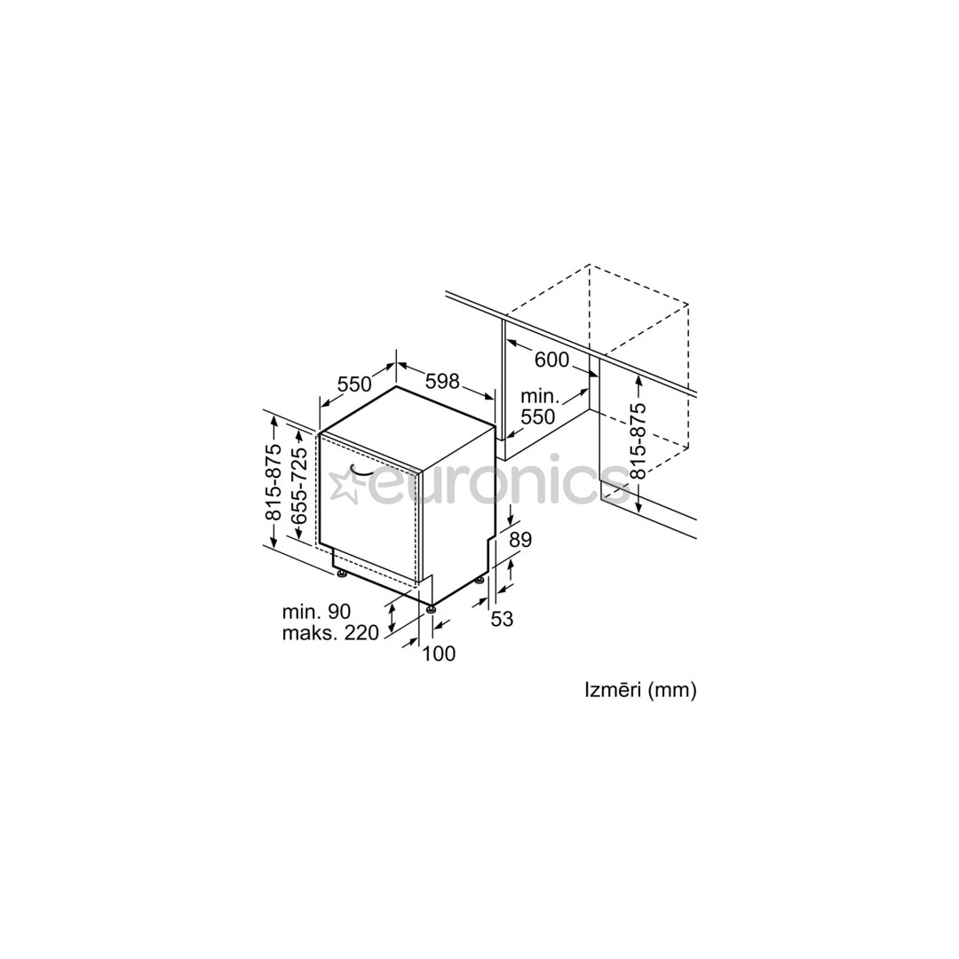 Bosch Serie 4, 13 place settings, width 60 cm - Built-in dishwasher