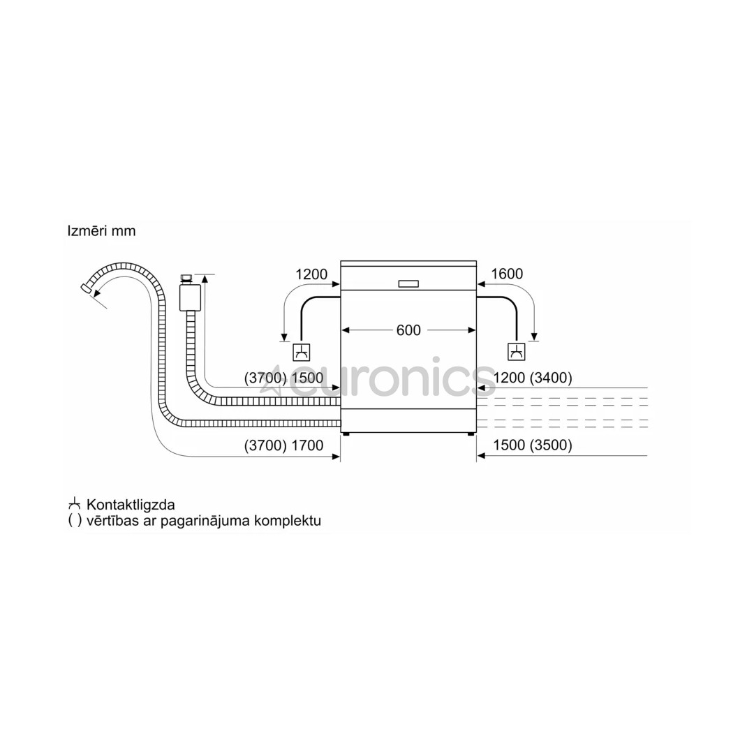 Bosch Serie 4, 13 place settings, width 60 cm - Built-in dishwasher