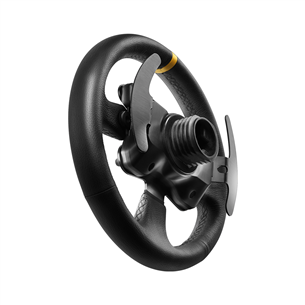 Thrustmaster Leather 28 GT Wheel Add-on, melna - Spēļu kontroliera piederums