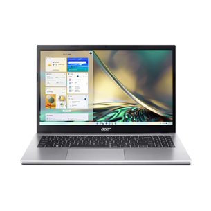 Acer Aspire 3, 15,6", i3, 8 ГБ, 256 ГБ, W11S, серебристый - Ноутбук NX.K7WEL.001