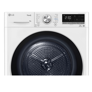 LG, Heat pump, 8 kg, depth 66 cm - Clothes dryer
