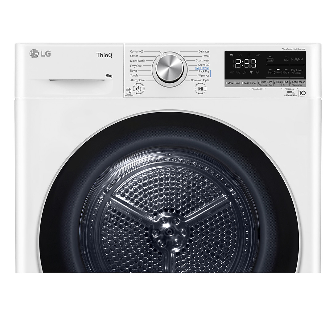 LG, тепловой насос, 8 кг, глубина 66 см - Сушильная машина