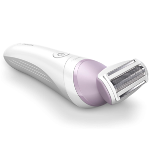 Philips Lady Shaver Series 6000, сухое и влажное использование, белый/сиреневый - Беспроводная бритва