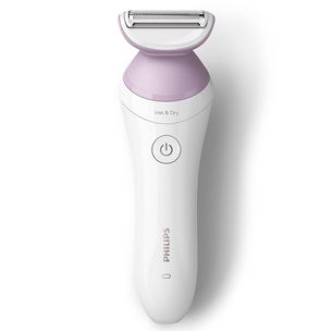 Philips Lady Shaver 6000, Wet & Dry, balta/violeta - Skuveklis sievietēm