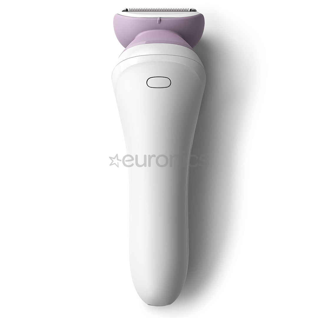 Philips Lady Shaver 6000, Wet & Dry, balta/violeta - Skuveklis sievietēm