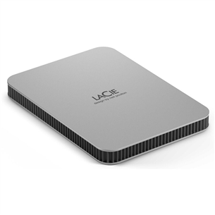 LaCie Mobile Drive,USB-C, 4 TB, pelēka - Ārējais HDD cietais disks STLP4000400