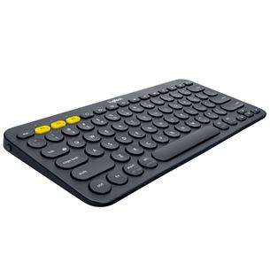 Logitech K380 Slim Multi-Device, US, melna - Bezvadu klaviatūra