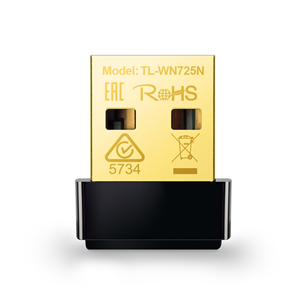 TP-Link TL-WN725N, черный - USB WiFi-адаптер TL-WN725N