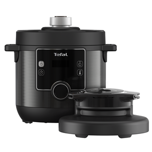 Tefal Turbo Cuisine & Fry, 1200 W, melna - Multikatls-spiediena katls