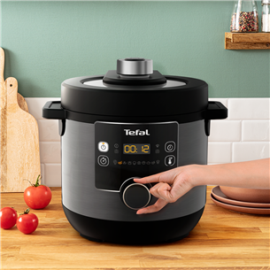 Tefal Turbo Cuisine & Fry, 1200 W, melna - Multikatls-spiediena katls