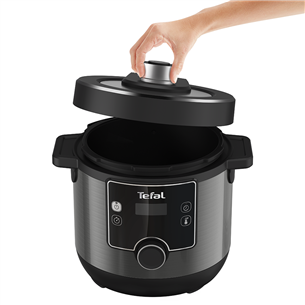 Tefal Turbo Cuisine & Fry, 1200 W, melna - Multikatls-spiediena katls