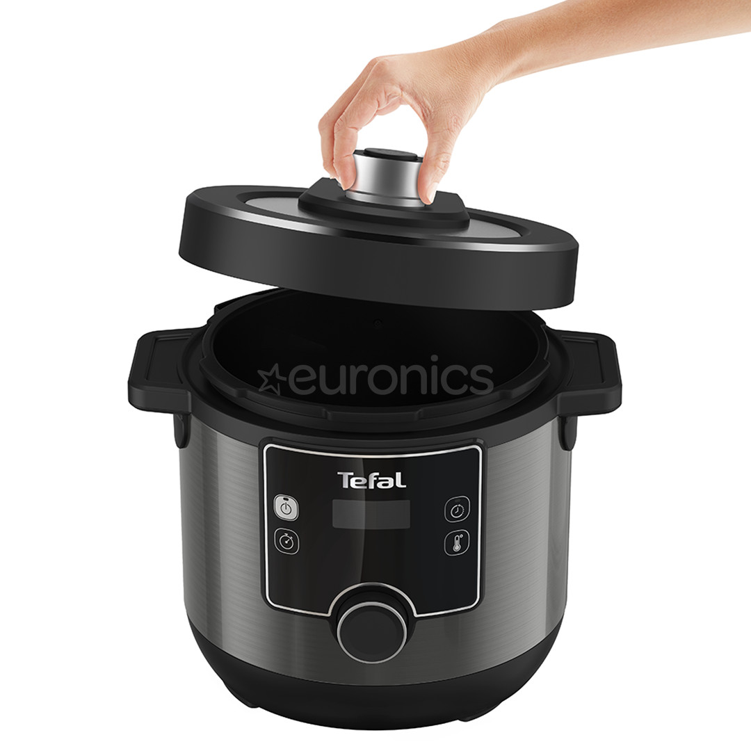 Tefal Turbo Cuisine & Fry, 1200 W, melna - Multikatls-spiediena katls
