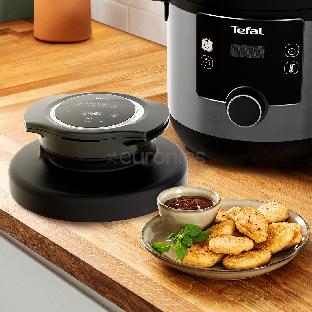 Tefal Turbo Cuisine & Fry, 1200 W, melna - Multikatls-spiediena katls